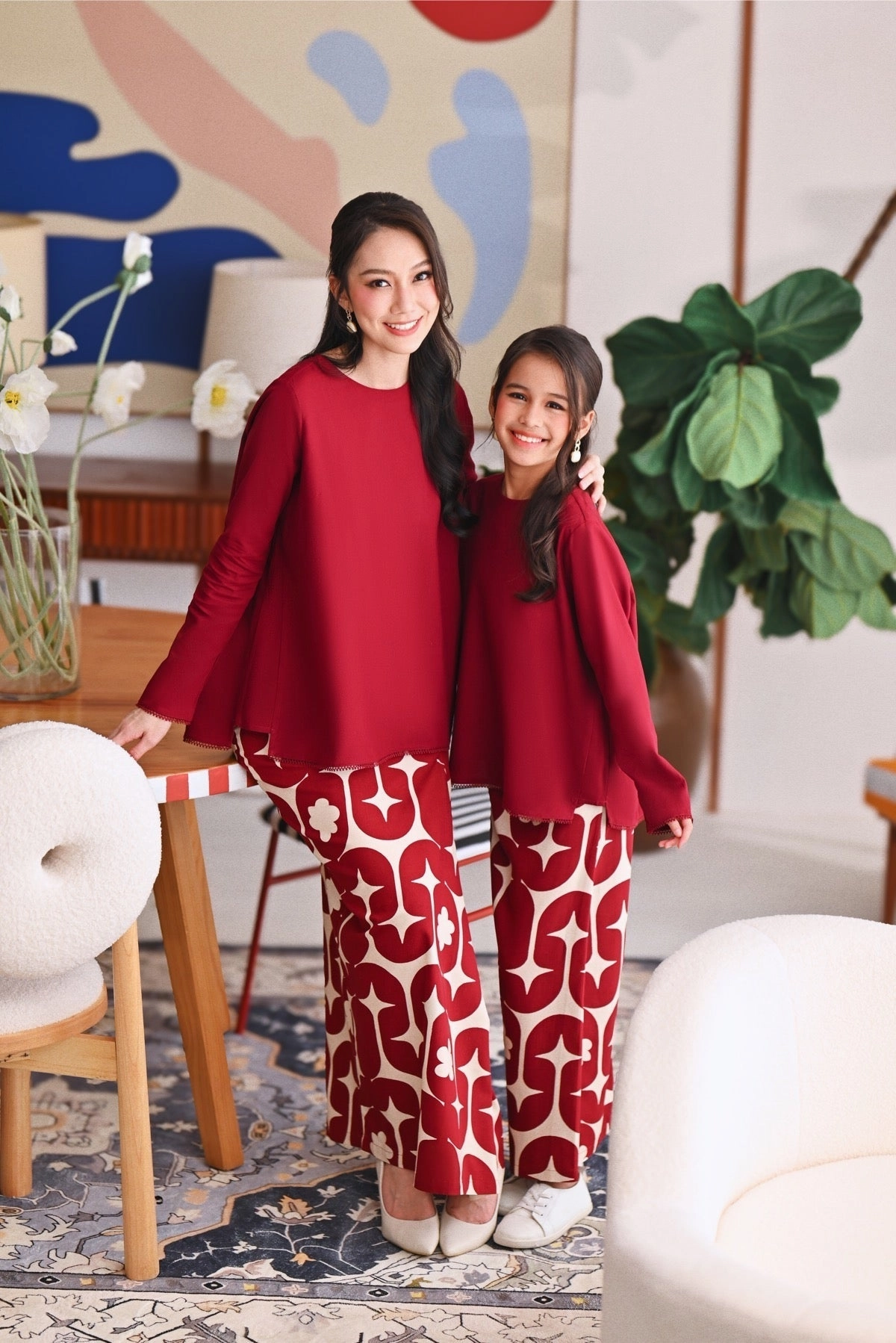 The Akari Folded Skirt - Cherries