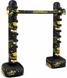 Threan Graduation Inflatable Limbo Game for Kids Adults Grad Party Games Fun Carnival Limbo Stick Graduation Inflatable Decoration Supplies Outdoor Party