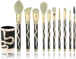 Three-dimensional 10pcs Makeup Brush Set Imitation Hair Eye Shadow Concealer Blush Powder Makeup Beauty Tool