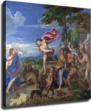 Titian Artwork- Bacchus and Ariadne Poster Canvas Image Printing Wall Art Decor Aesthetics Living Room Bedroom Home Background Famous Paintings Printmaking (28x28inch-UnFarmed)