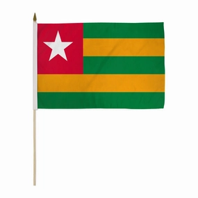 Togo 12x18in Stick Flag