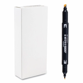 Tombow® Mono® Highlighters, Golden Yellow Ink, Bullet/Chisel Tip, Golden Yellow Barrel, 10/Box