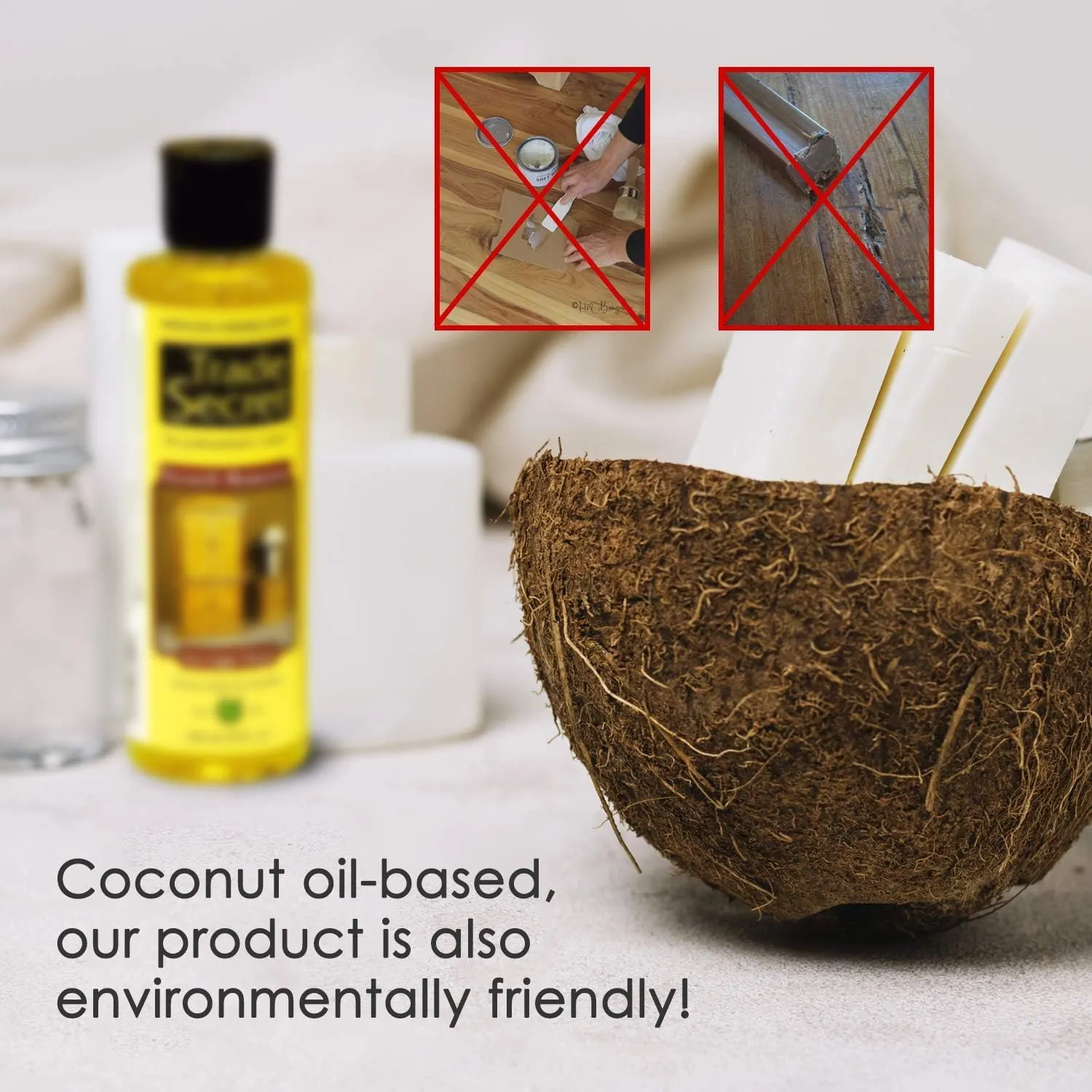 Trade Secret Scratch Remover for Real Wood Furniture & Floors – Light Wood Scratch Concealer, Covers Nicks, Scuffs & Dogs, Cats Scratches, Marks, Minor Defects