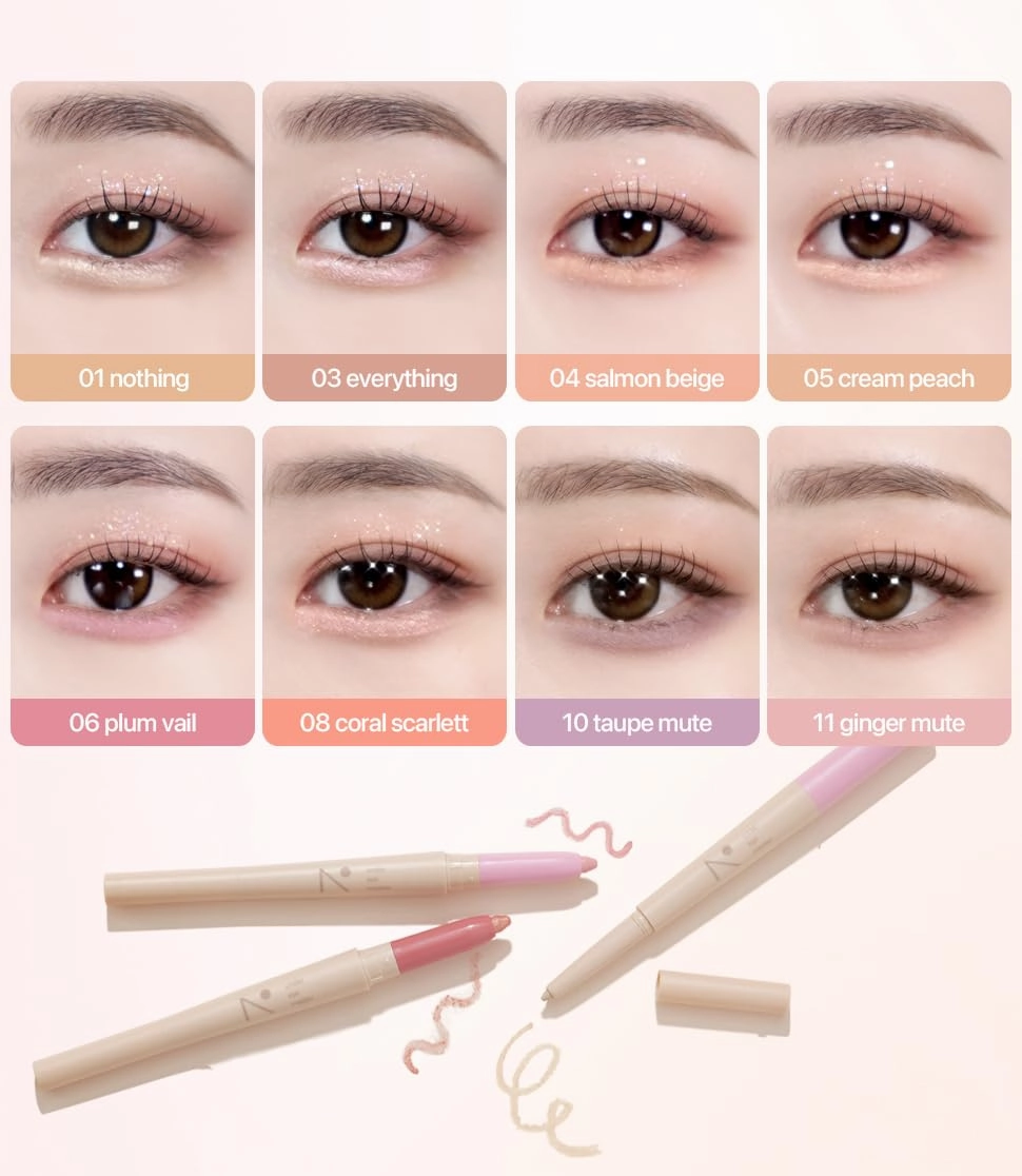 Under Eye Master 10 colors (01 nothing) | Smooth Long Lasting Dual Tip Highlighter for Your Under Eye | Korean Aegyo Sal Eye Shadow