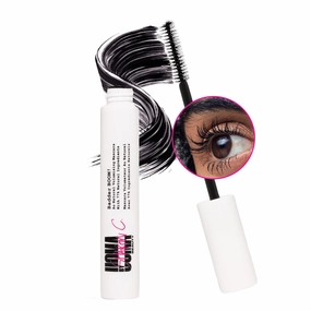 UOMA Mascara Black by Sharon C, Badder Boom Extreme Mascara Black Volume and Length, Vegan Mascara   Argan Oil for Lash Volume, Gentle Hypoallergenic Mascara for Sensitive Eyes, Lengthening Mascara