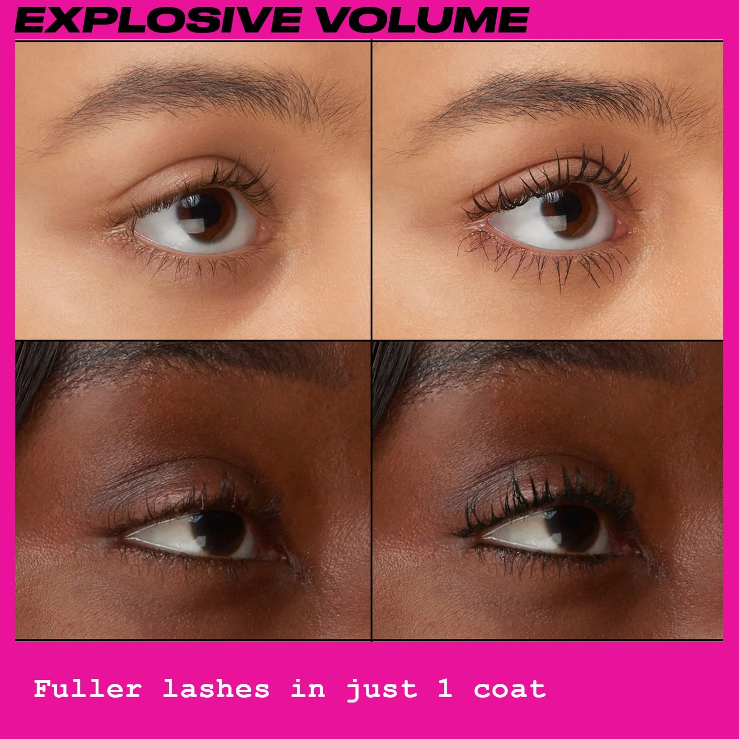 UOMA Mascara Black by Sharon C, Badder Boom Extreme Mascara Black Volume and Length, Vegan Mascara   Argan Oil for Lash Volume, Gentle Hypoallergenic Mascara for Sensitive Eyes, Lengthening Mascara