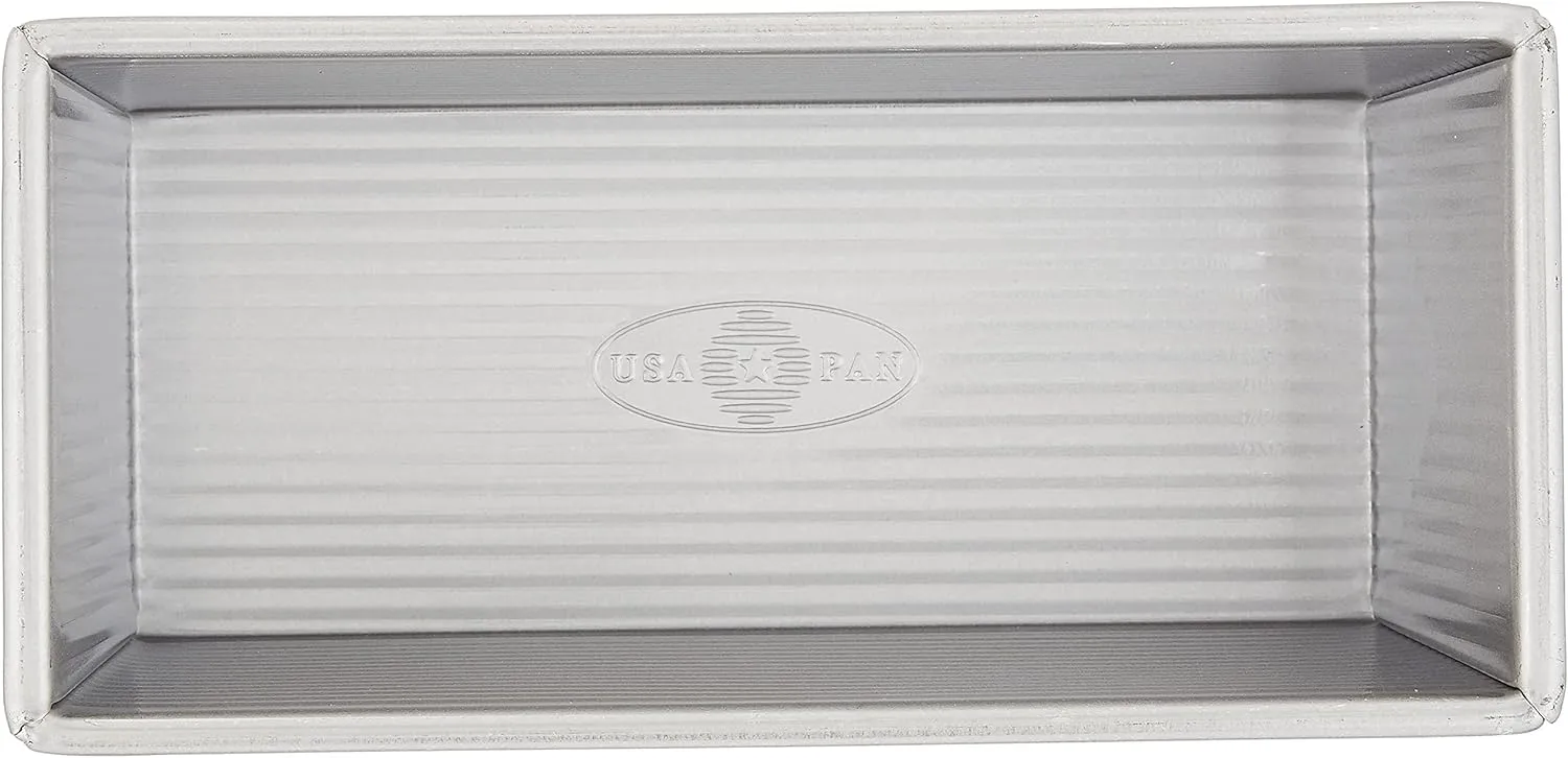 USA Pan Bakeware Pullman Loaf Pan With Cover, 9 x 4 inch, Nonstick & Quick Release Coating, Made in the USA from Aluminized Steel