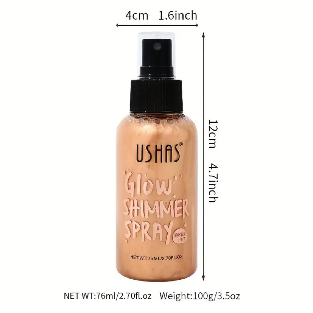 USHAS Liquid Highlighter, Liquid Concealer, Permanent Water and Oil Resistant, Glitter (2, 76ml), 1 Ounce (Pack of 1)