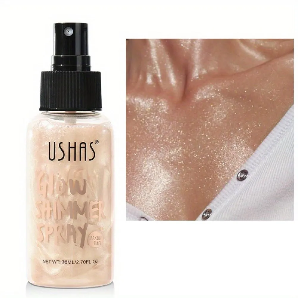 USHAS Liquid Highlighter, Liquid Concealer, Permanent Water and Oil Resistant, Glitter (2, 76ml), 1 Ounce (Pack of 1)