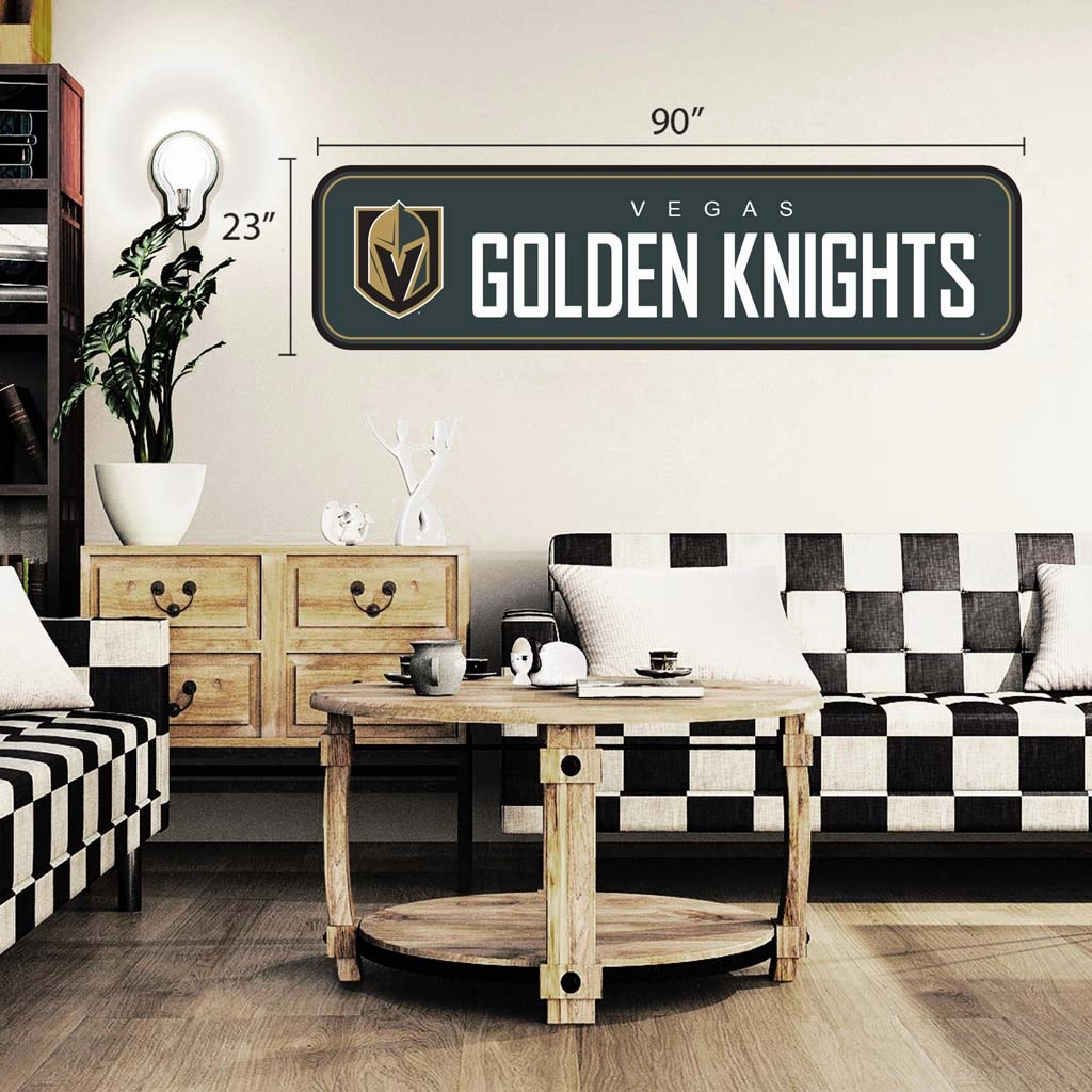 Vegas Golden Knights - 90x23 Team Repositional Wall Decal - Long Design
