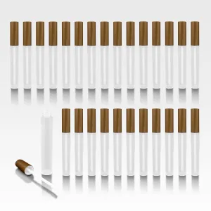 Vibe Frosted Lip Gloss Tubes w/Matte Gold Cap & Doe Foot Wand (Carton - 336 Pack)