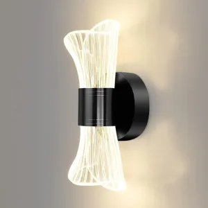 Wall Lamps & Sconces LED Lighting, Modern Sconce Bedroom Lighting Nordic Living Room Background Lamp Mirror Headlights, for Hallway(B) (C)