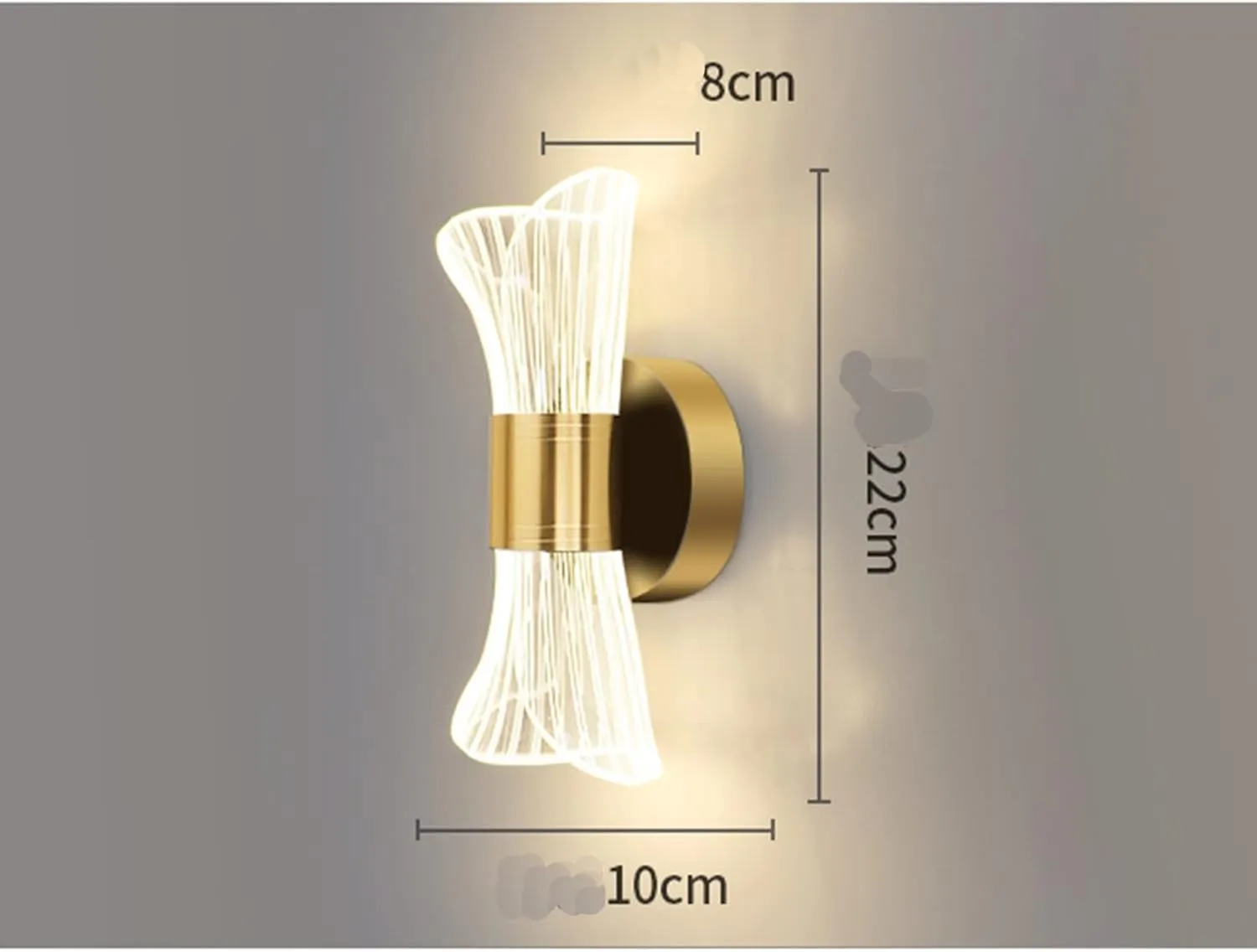 Wall Lamps & Sconces LED Lighting, Modern Sconce Bedroom Lighting Nordic Living Room Background Lamp Mirror Headlights, for Hallway(B) (C)