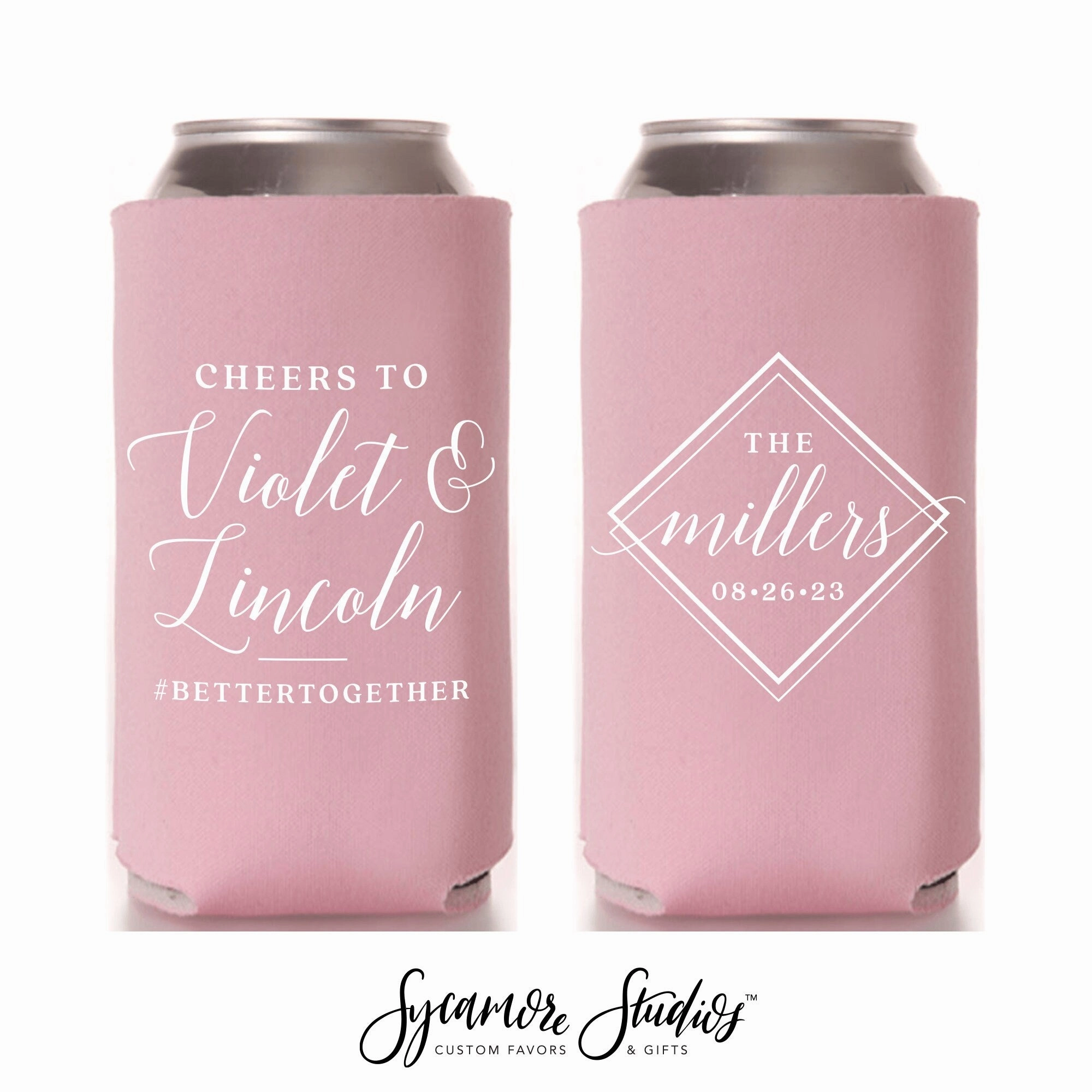 Wedding Regular & Slim Can Cooler Package #194RS - Cheers To