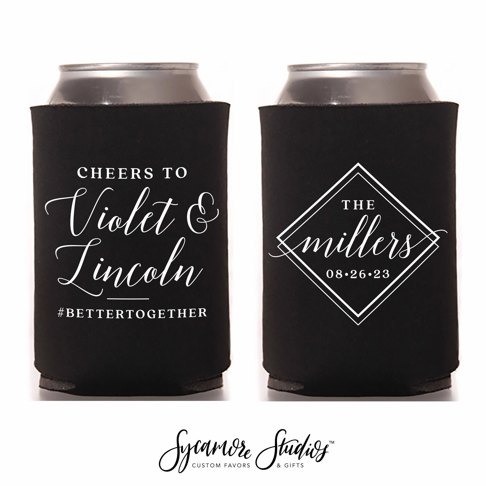 Wedding Regular & Slim Can Cooler Package #194RS - Cheers To
