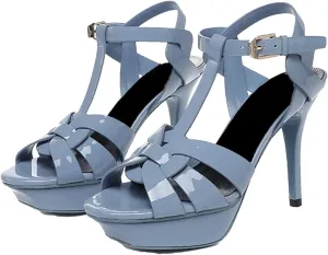 Women's 10cm Leather Sandals - Luxurious Open Toe Wedding Party Shoes