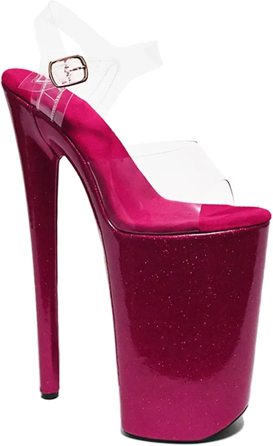 Women's 10"/26cm Crystal Sandals - Wrap Platform Pole Dance Fetish Shoes