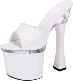 Women's 18cm Platform Flip Flops - Ultra High Thick Heel Sandals