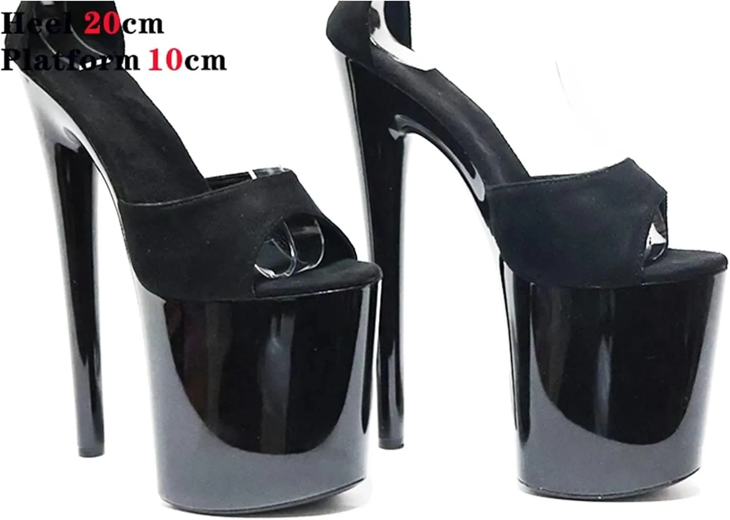 Women's 20cm Platform Sandals - Shine Open Toe Sexy Party Wedding Shoes