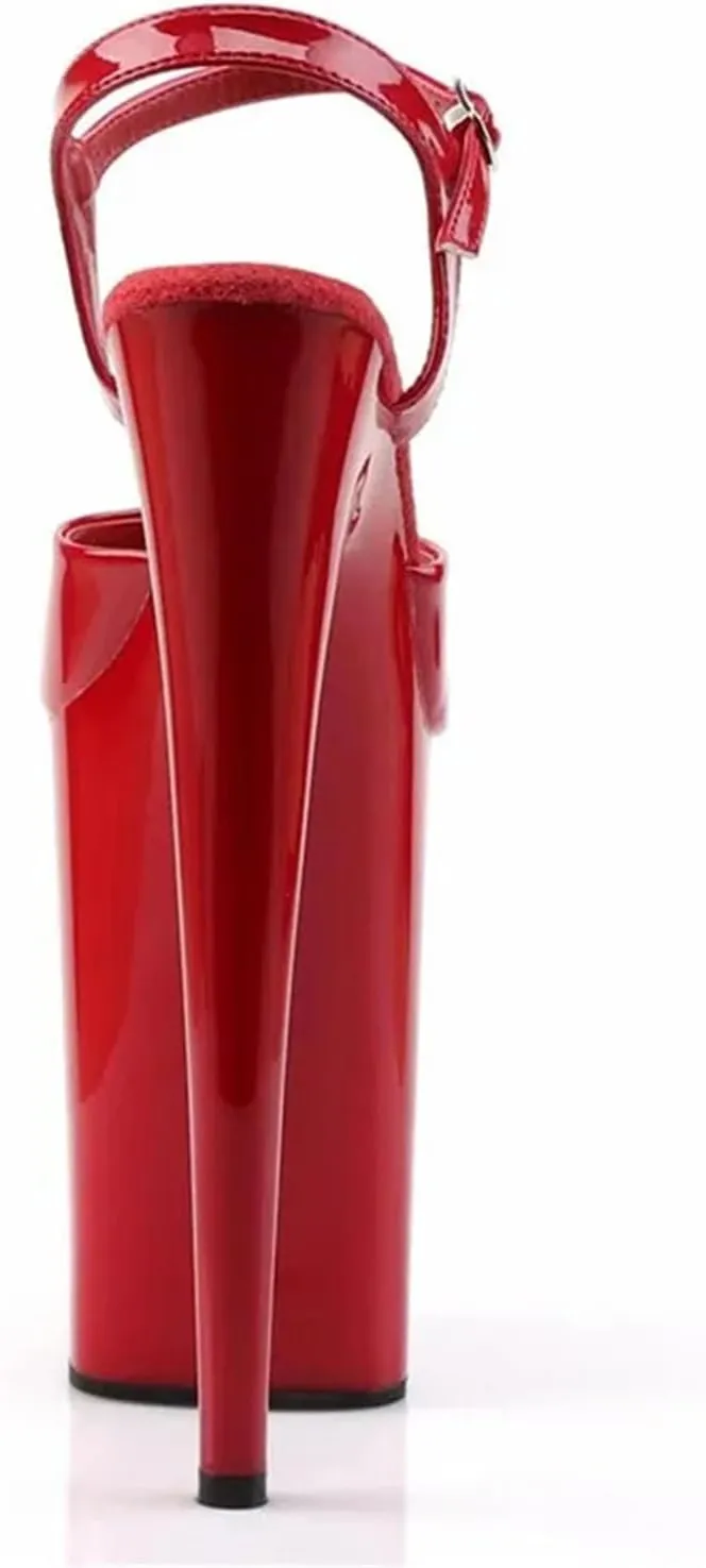 Women's 9-Inch Fetish Sandals - 23cm Thin Heels with 13cm Platform
