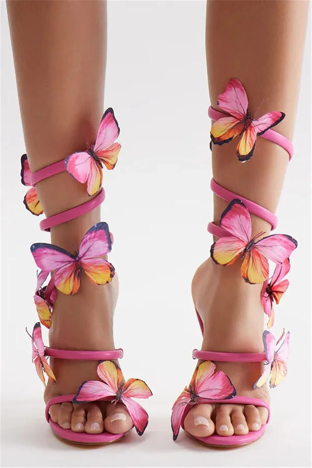 Women's Butterfly Snake Sandals - Thin Heel Fashion Summer Shoes