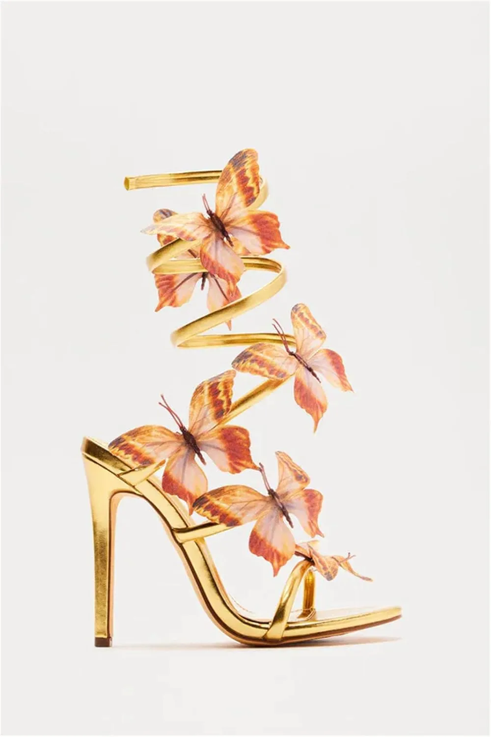 Women's Butterfly Snake Sandals - Thin Heel Fashion Summer Shoes