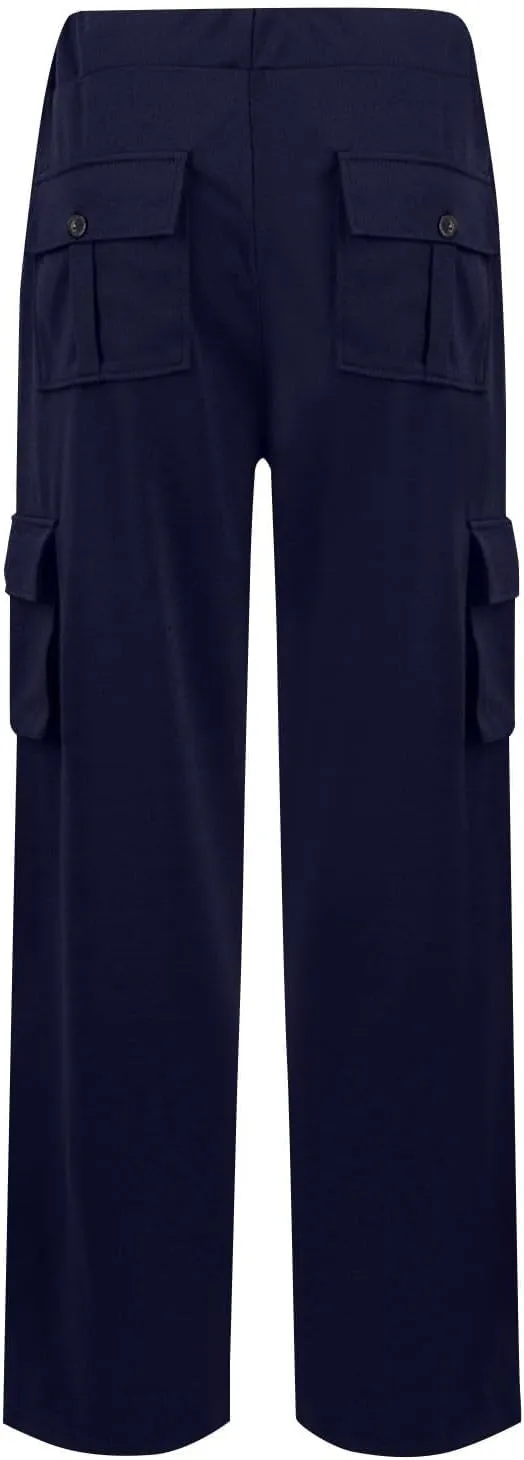 Womens Wide Leg Cargo Pants 2025 Plus Size Stretchy Yoga Leggings Baggy Lounge Pants Flare Sweatpants with Pockets