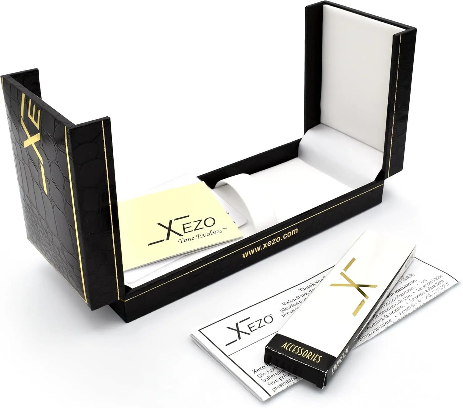 Xezo Maestro Fountain Pen, Fine Nib. Solid 925 Sterling Silver with Oceanic White Mother of Pearl and 18 Karat Gold Plating. Handcrafted, Limited Edition, Serialized